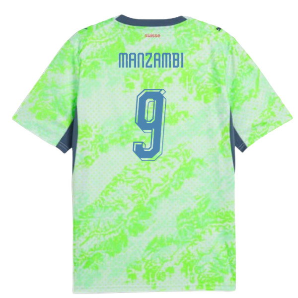 2026-2027 Switzerland Away Shirt (Manzambi 9)-SoccerKits Hub | Buy Soccer Jerseys Online